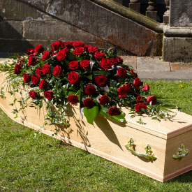 Rose Coffin Spray